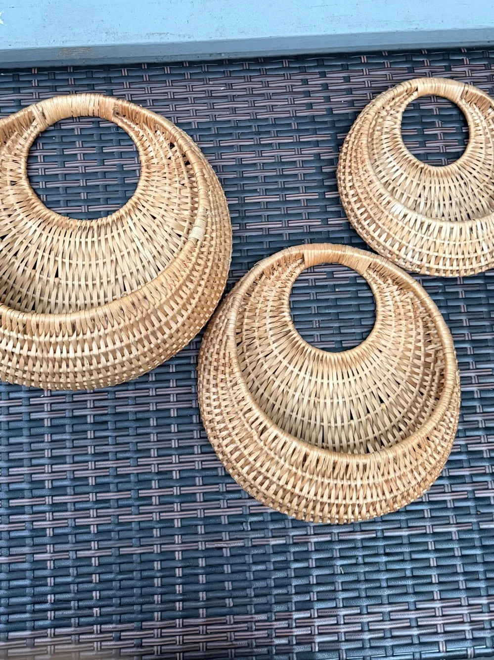 Vintage natural woven